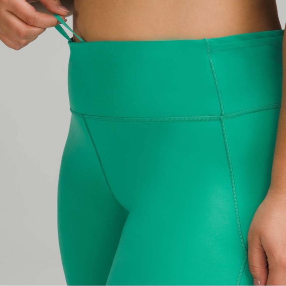 Lululemon Fast and Free High-Rise Crop 23" Maldives Green Size 2 - Picture 4 of 11